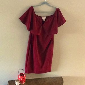 Janette Plus short red dress